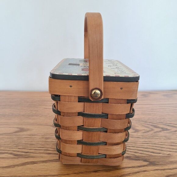 Vintage Crazy Mountain Basket There's No Place Like Home Artist Angela Anderson - Picture 11 of 16